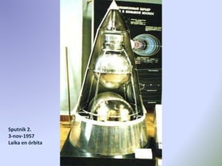 Sputnik 2.
3-nov-1957
Laika en órbita
 