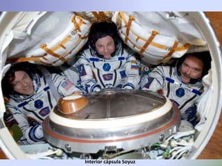 Interior cápsula Soyuz
 