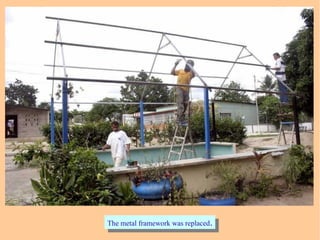 The metal framework was replaced.The metal framework was replaced.
 