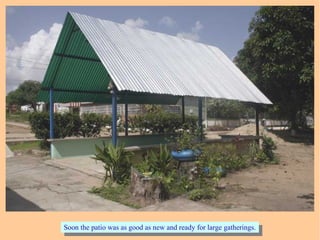 Soon the patio was as good as new and ready for large gatherings.Soon the patio was as good as new and ready for large gatherings.
 