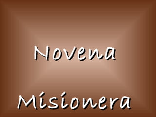 Novena Misionera 
