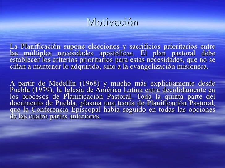 Plan Pastoral 2005-2009