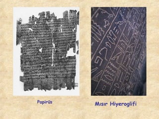 Papirüs

Mısır Hiyeroglifi

 