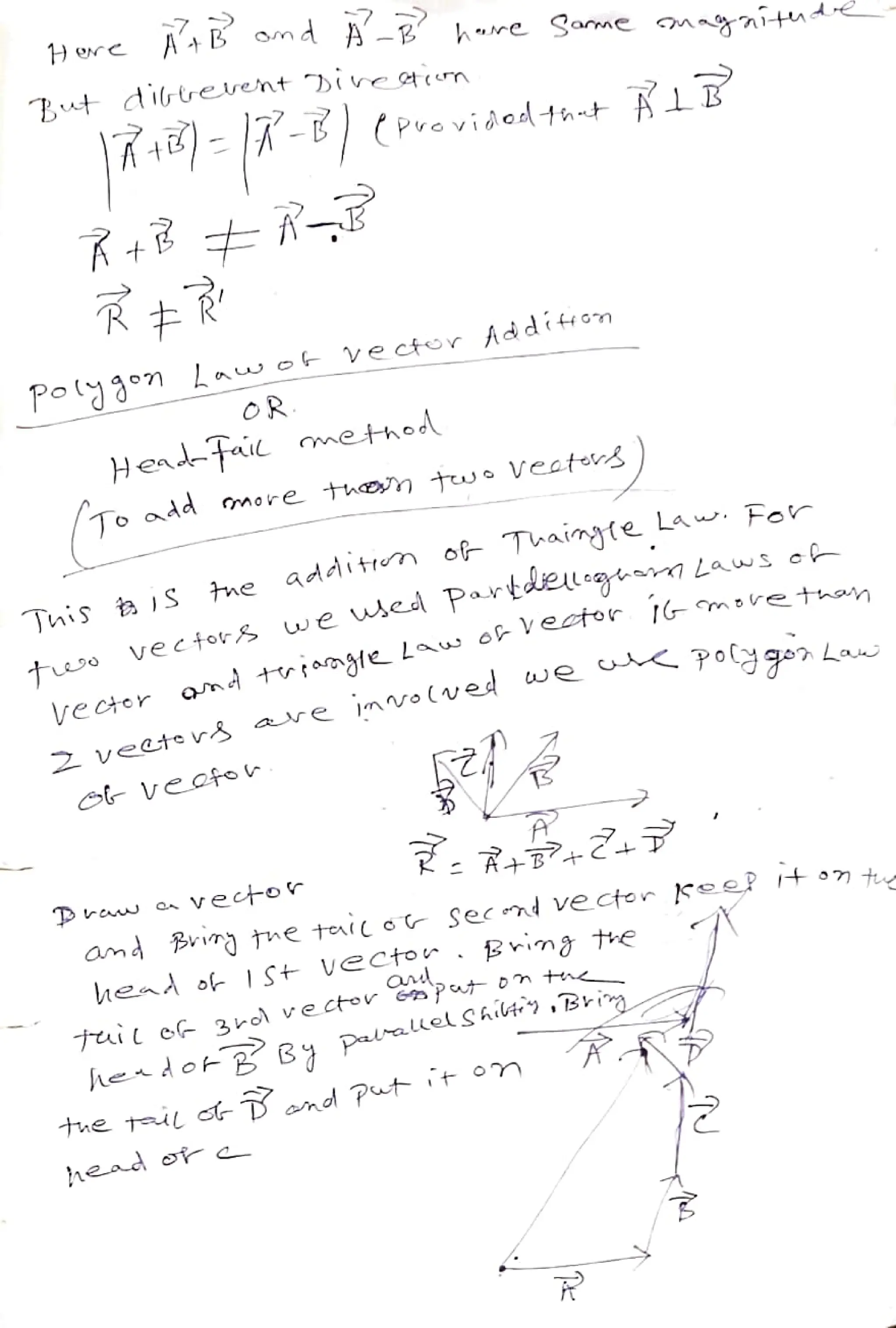 AB md A-g hre Some nagitude
Rut distreent bi vetn
Poy°n a wot
vector
Additton
oR
Hendfaic
To add more thontwo Veeterd
the
meto
additrn of Tuainyte
2vete r& a e
hedor c
Tuis b)S
+eo
vectors
weWsed
Parte oayt
Laws e
jnvolued we
Law For
hendo
By
palalelShilty,Briy
Cmorethan
amd Brin) tne teeo r Sec nd vector Kee? t t
hend of lSt
Vector. Bring te
 