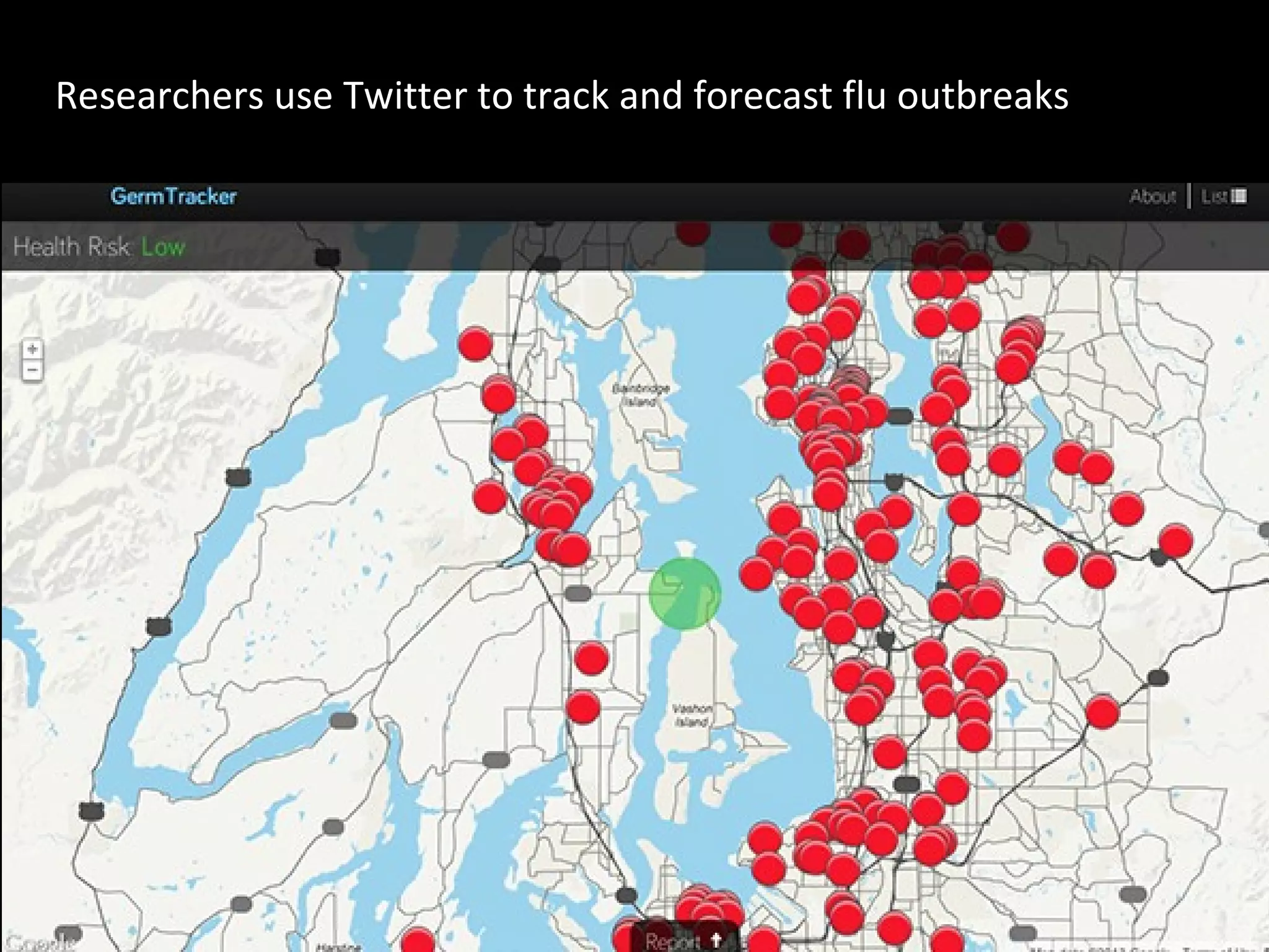 Researchers use Twitter to track and forecast flu outbreaks

 