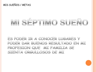 MIS SUEÑOS / METAS
 