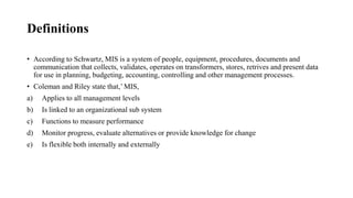 Management Information System: Introduction and Overview | PPTX
