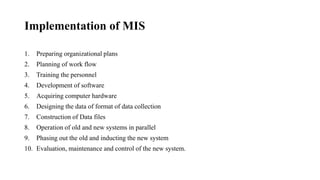 Management Information System: Introduction and Overview | PPTX