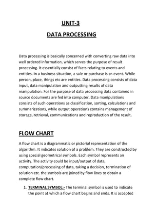 Data communication:- There are different ways for communication of data. It may be informed orally or in the form of written report. Written forms are more appropriate than oral ones as it is permanent and systematic way of organizing information.