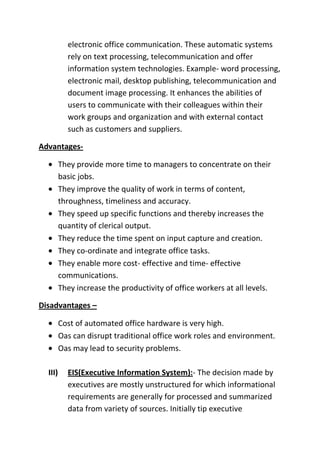 Heavy planning element:- Designing and implementation of mis require detailed and meticulous planning of activities like acquisition and utilization of resources.