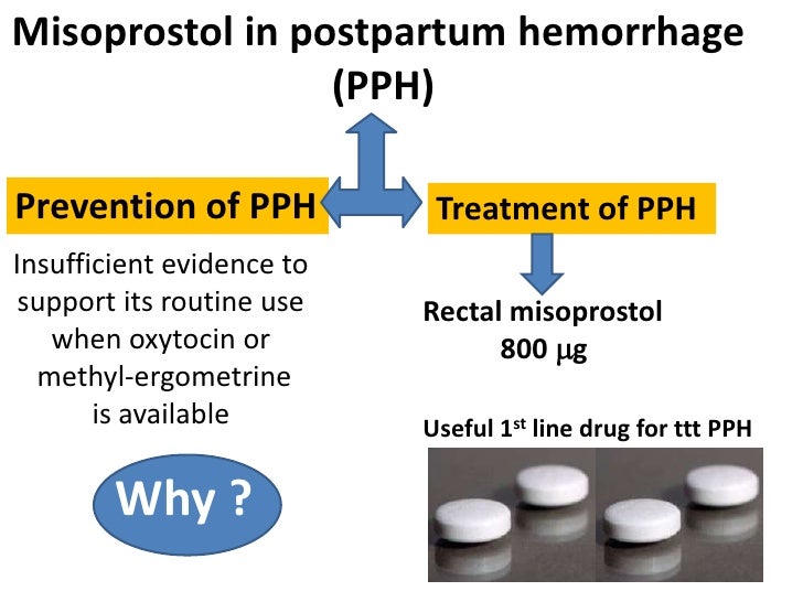 misoprostol in prevention of pph