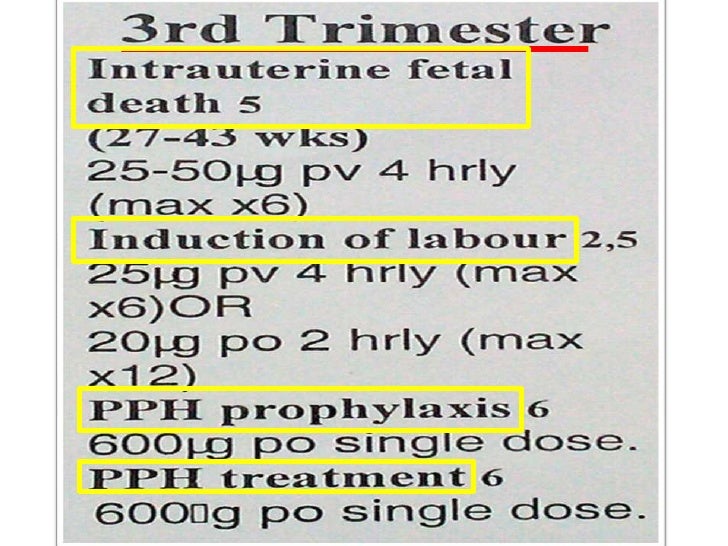 misoprostol category x