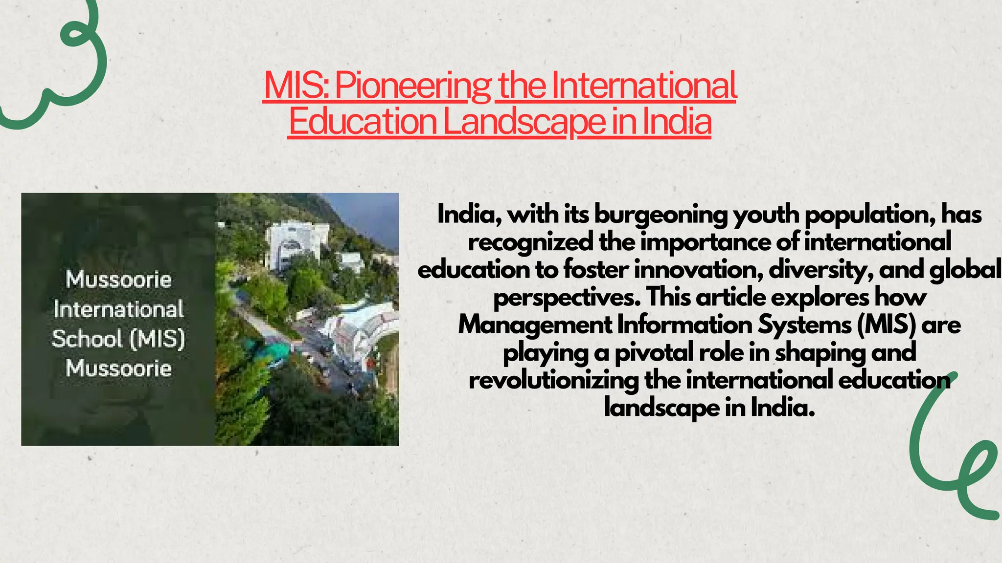 Mis Pioneering The International Education Landscape In India Pdf Mis Pioneering The International Education Landscape In India Pdf