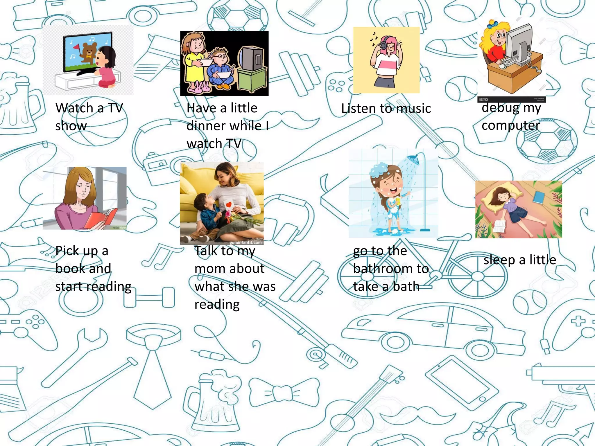 MIS PLANES EN LA TARDE en ingles.pdf