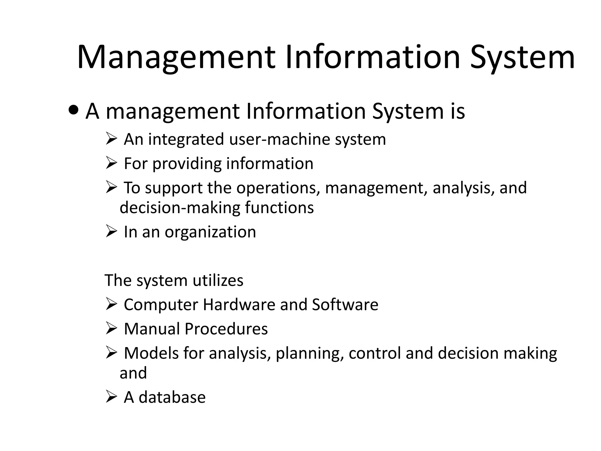 Management Information System PPT | PPTX | Operating Systems | Computer ...