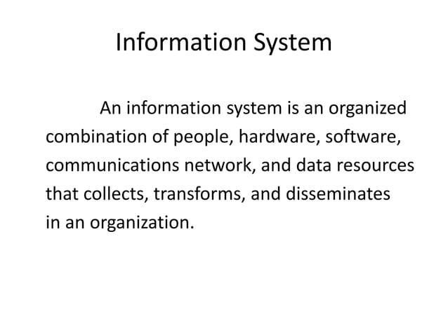 Management Information System PPT | PPTX | Operating Systems | Computer ...