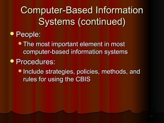 Types & Fundamentals of Information System | PPT