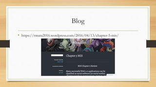 MIS final project PP Chapter 5 | PPTX