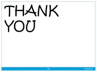 4/20/201420
THANK
YOU
 