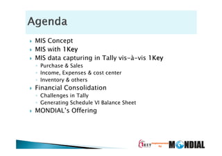 1KEY BI for MIS from Tally