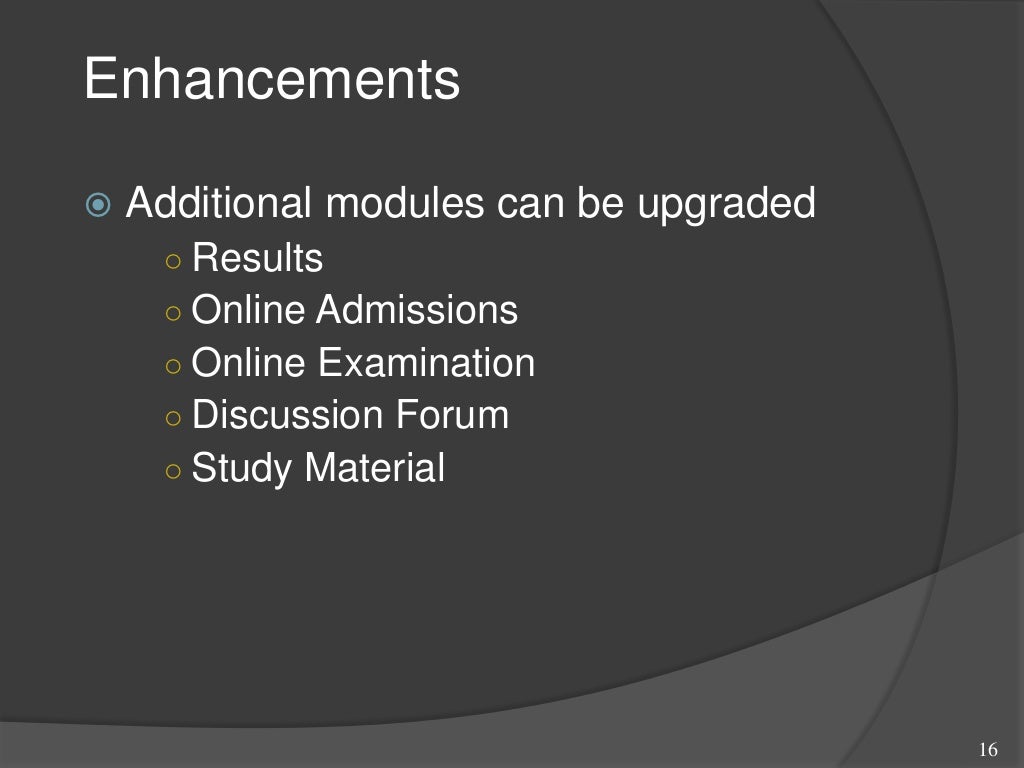College Automation System use in Institutions