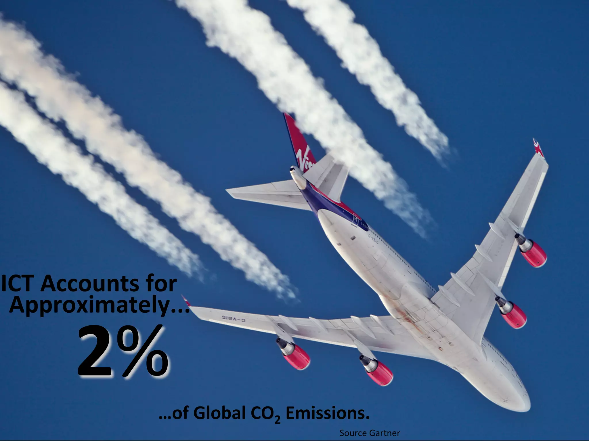 4	
  	
  
ICT’s	
  Mass	
  ProducGon	
  Carbon	
  Cost	
  
2%	
  
ICT	
  Accounts	
  for	
  
Approximately...	
  
…of	
  Global	
  CO2	
  Emissions.	
  
Source	
  Gartner	
  
 