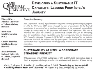 Curry,	
  E.,	
  Guyon,	
  B.,	
  Sheridan,	
  C.,	
  and	
  Donnellan,	
  B.	
  2012.	
  “Developing	
  an	
  Sustainable...