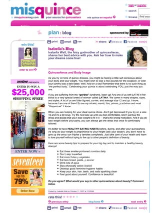 Mis Quince Magazine by SEVENTEEN
