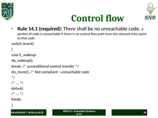 MISRA-C and CERT Coding Standards for Embedded Systems | PPTX