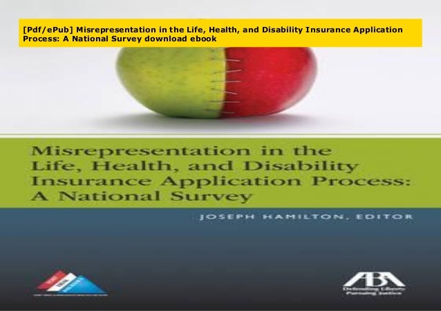 [Pdf/ePub] Misrepresentation in the Life, Health, and