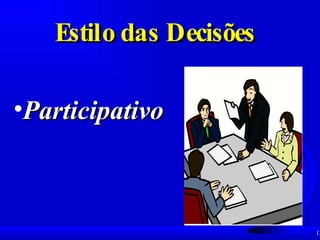 Participativo Estilo das Decisões 