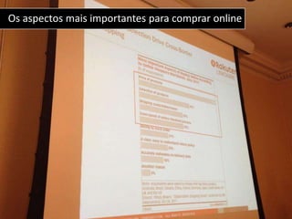 Os aspectos mais importantes para comprar online
 