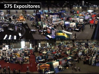 575 Expositores
 