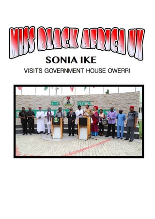 Miss black africa uk visit government house owerri.