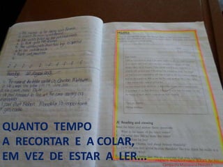 QUANTO TEMPO
A RECORTAR E A COLAR,
EM VEZ DE ESTAR A LER... FRIENDS NEEDED!Project: BOOKS for ALL.
Campanha Missionária FMA2013
 