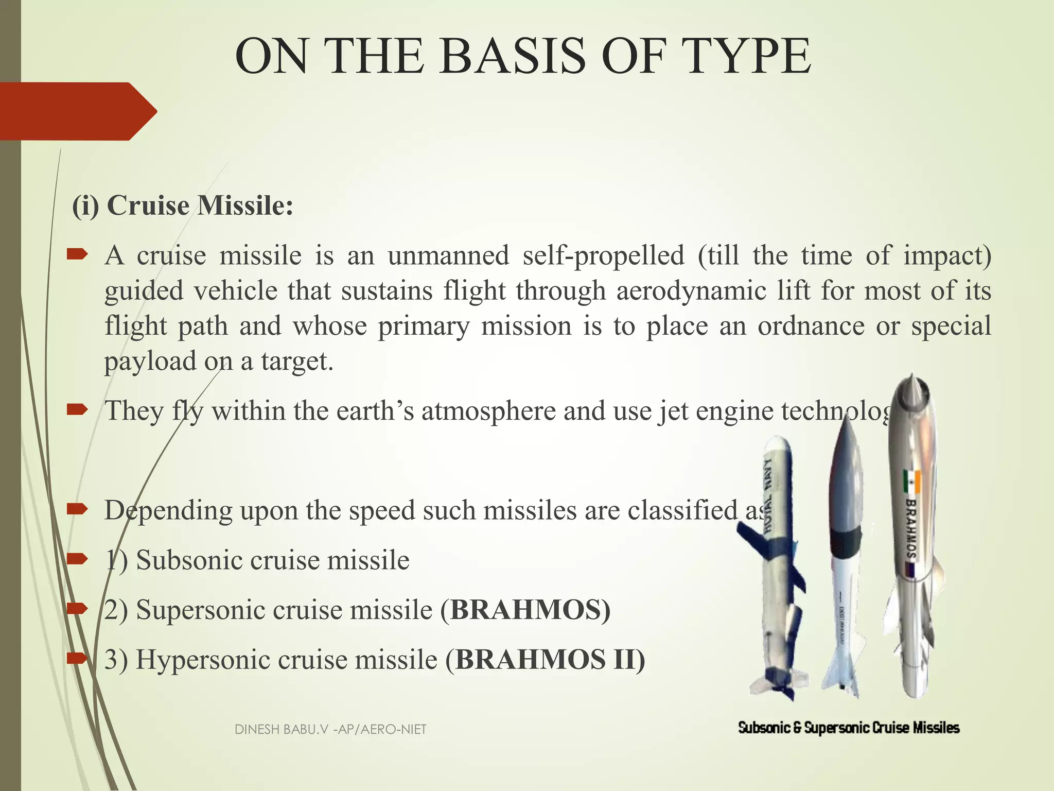 Missile Path Classification Missile classification | PDF