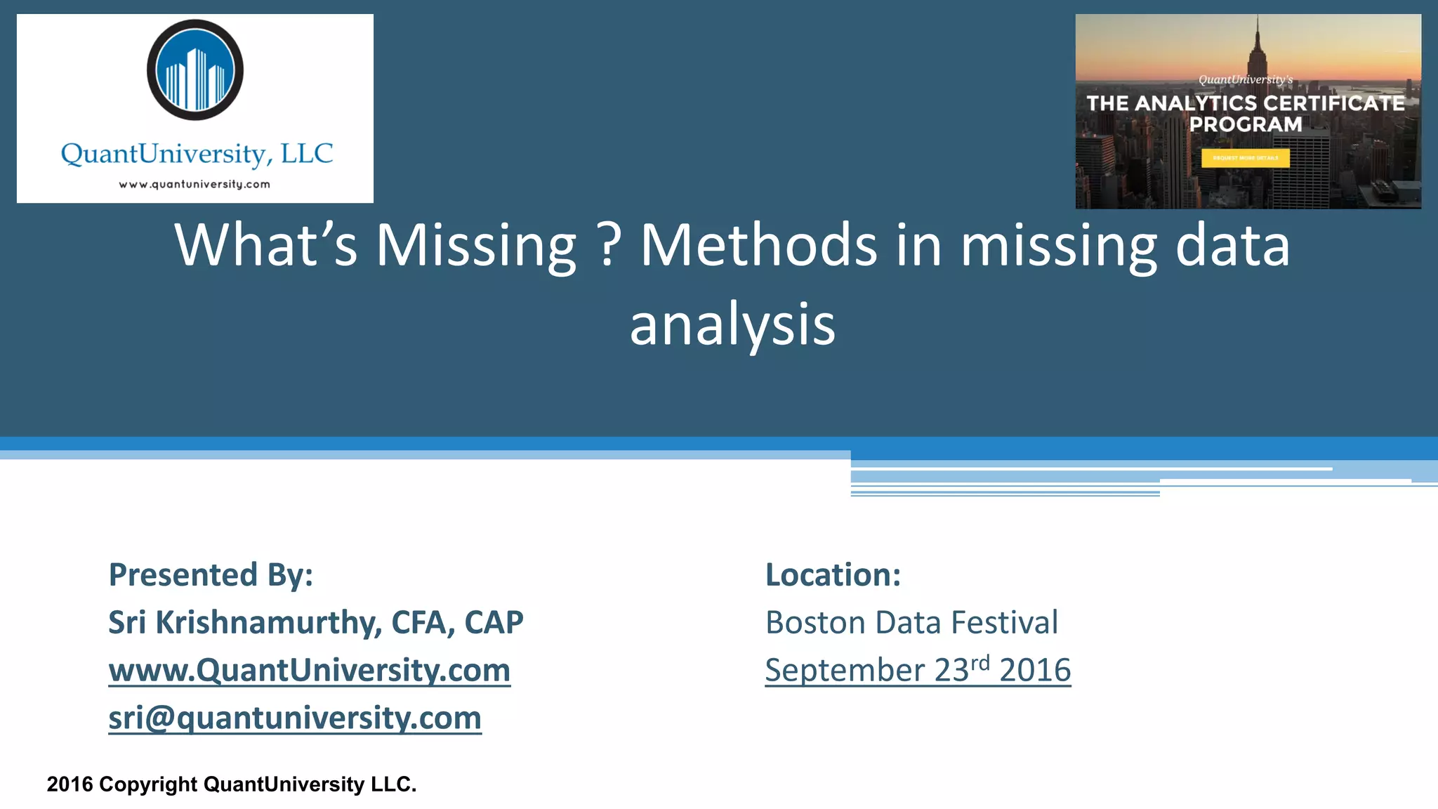 Missing data handling | PDF | Databases | Computer Software and ...