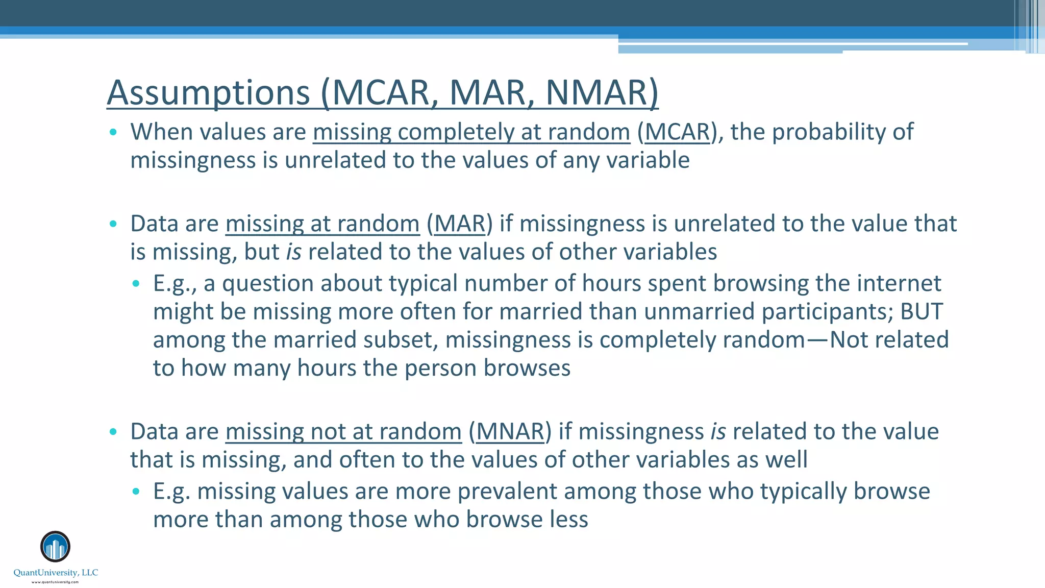 Missing data handling | PDF | Databases | Computer Software and ...