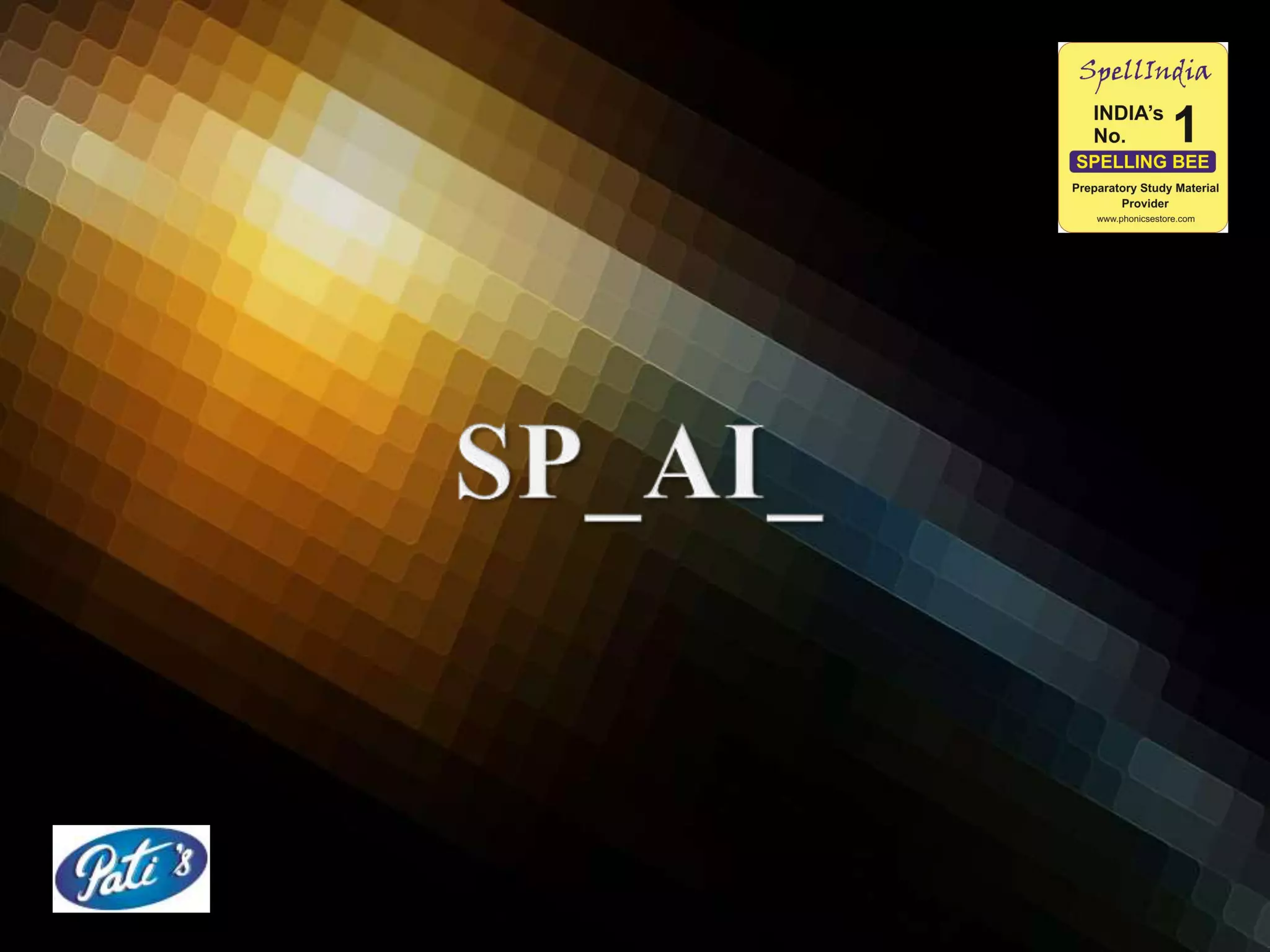 Missing Letters - TESTS by Debashis Pati ... a Spell india initiative