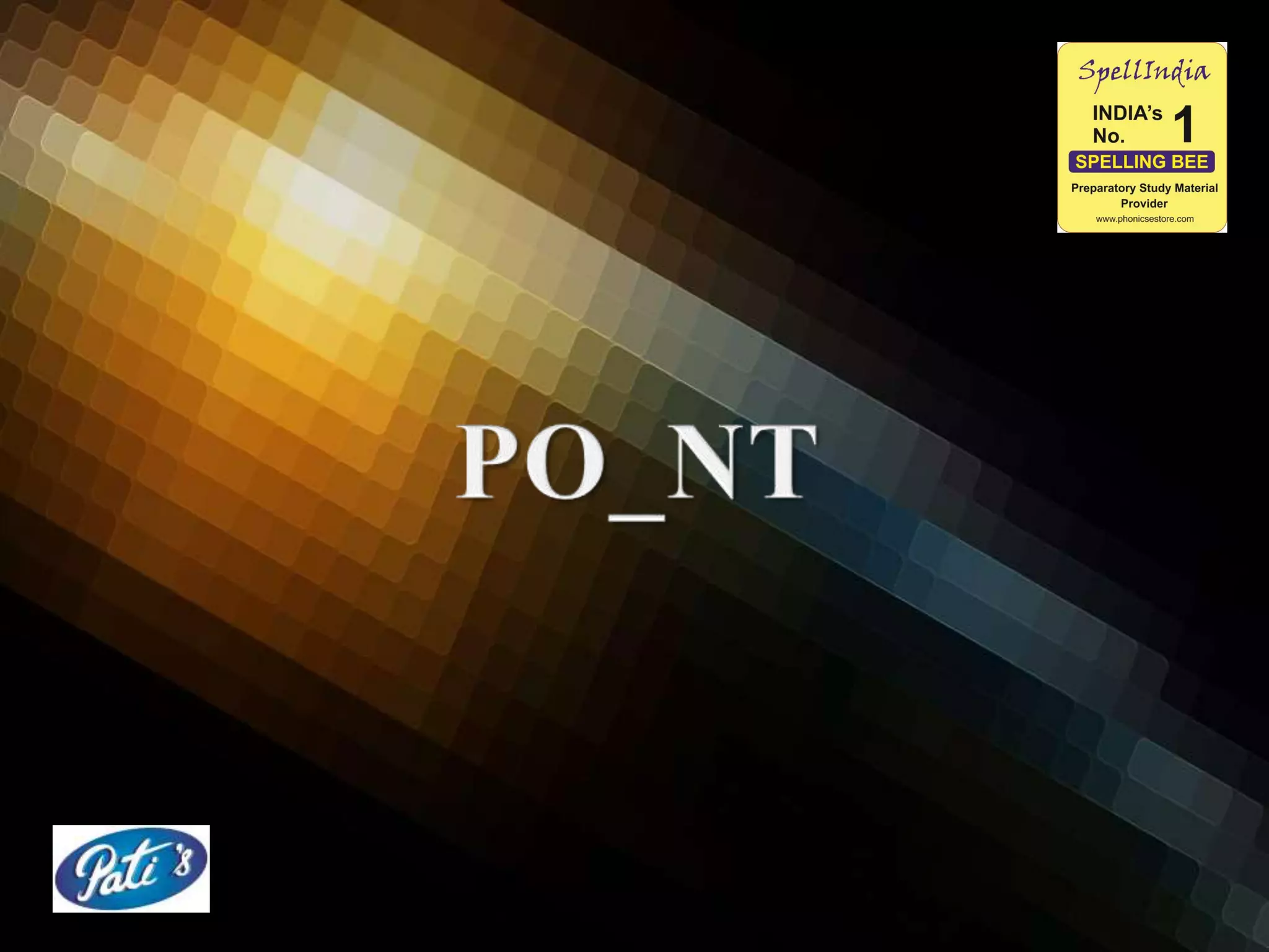 Missing Letters - TESTS by Debashis Pati ... a Spell india initiative