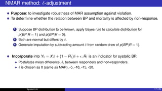Missing value imputation (slide) | PDF