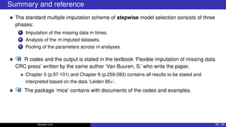 Missing value imputation (slide) | PDF