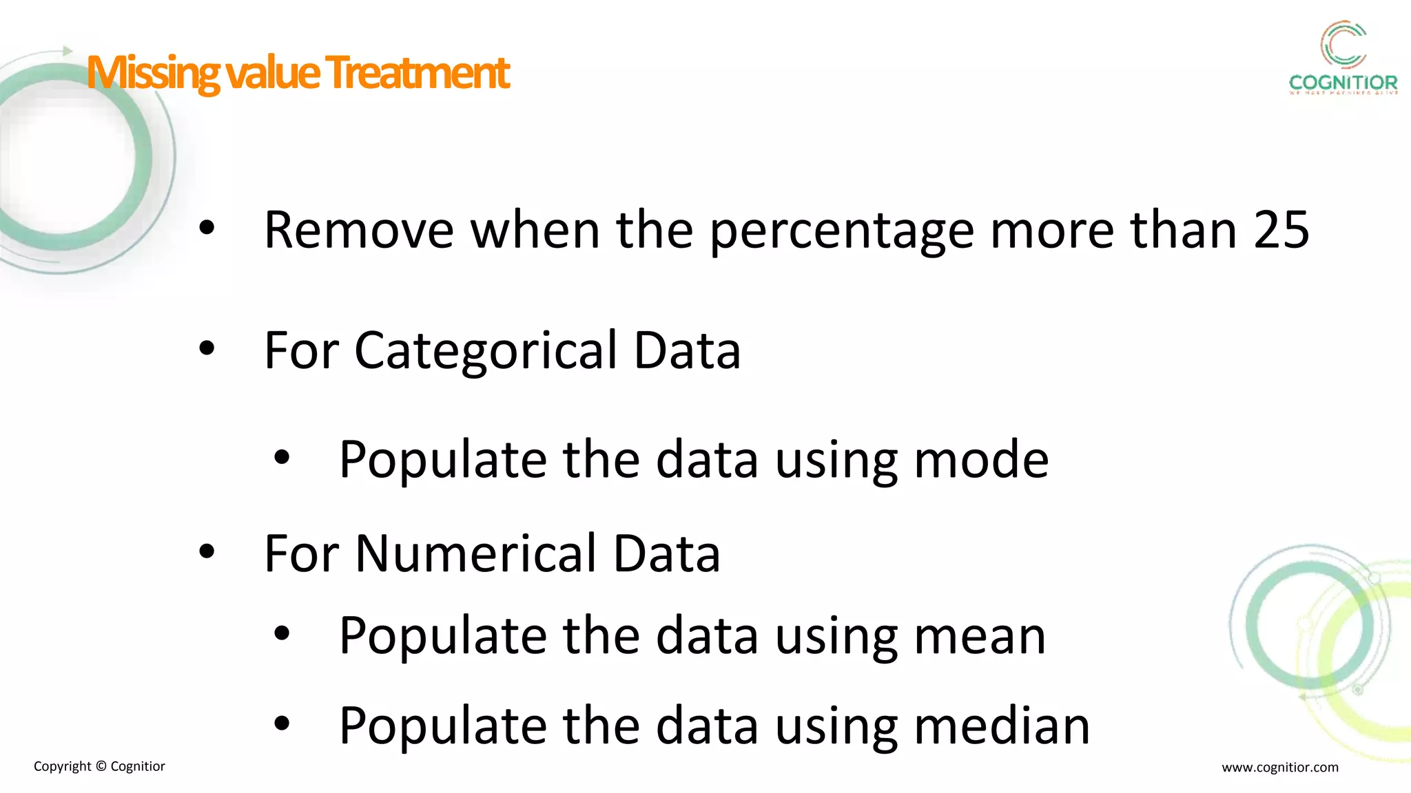 Missing value treatment | PPTX
