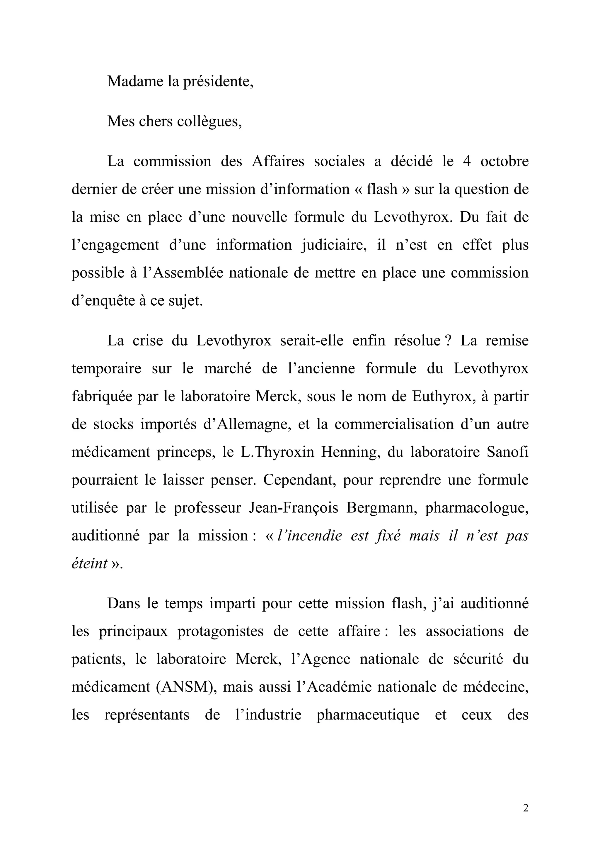 En Finir Avec L Hypothyroïdie Pdf Gratuit Mission « flash » sur le Levothyrox