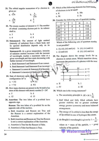 Mission 100 Kit Structure Of Atoms888888888888888888888888 | PDF