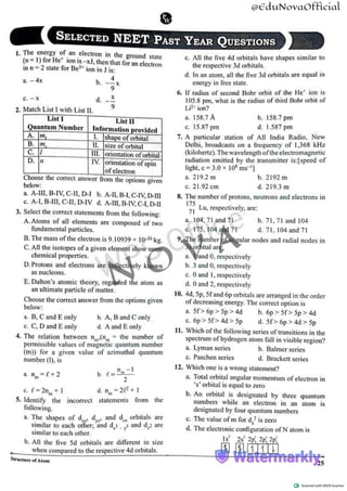 Mission 100 Kit Structure Of Atoms888888888888888888888888 | PDF