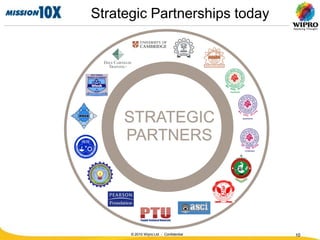 Strategic Partnerships today




      © 2010 Wipro Ltd - Confidential   10
 