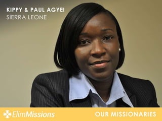 Elim Missions Missionary Profiles