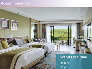 Accommodation
Grand Executive
• 총 42개
• 55 m²
 