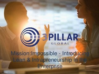 Mission:Impossible - Introducing
Lean & Intrapreneurship in the
Enterprise

 